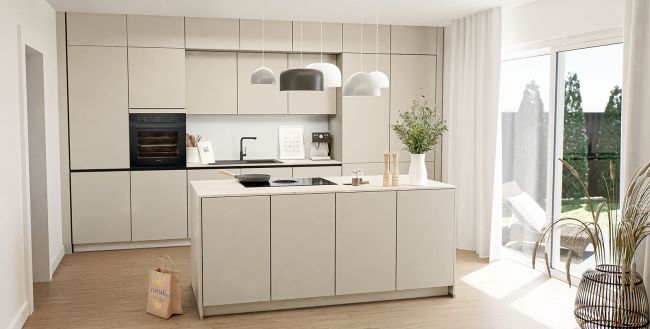 Grifflose Loftküche